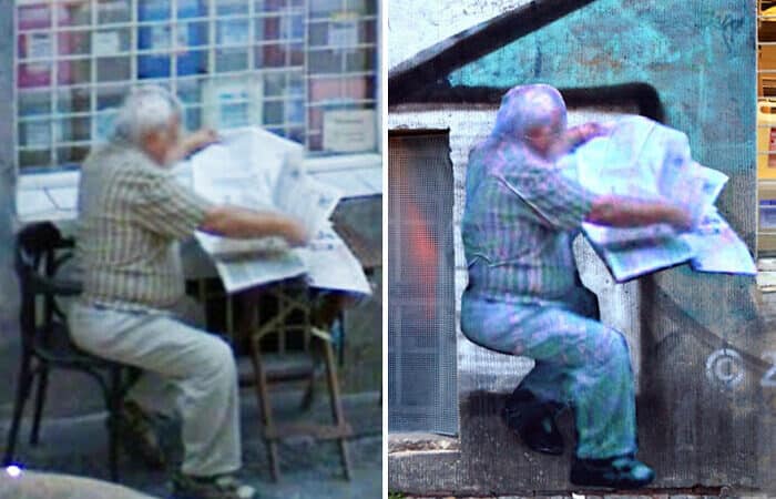 8 Images Of People Captured On Google Street View Got Placed At Original Locations By This Artist 8 Images Of People Captured On Google Street View Got Placed At Original Locations By This Artist