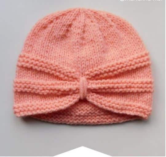 KARINA Baby Turban Hat Free Knitting Pattern