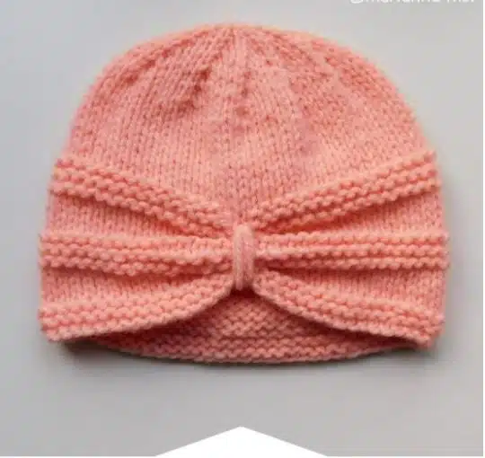 KARINA Baby Turban Hat Free Knitting Pattern