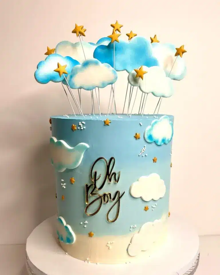 Clouds and Stars Cake