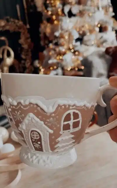 gingerbread home mug