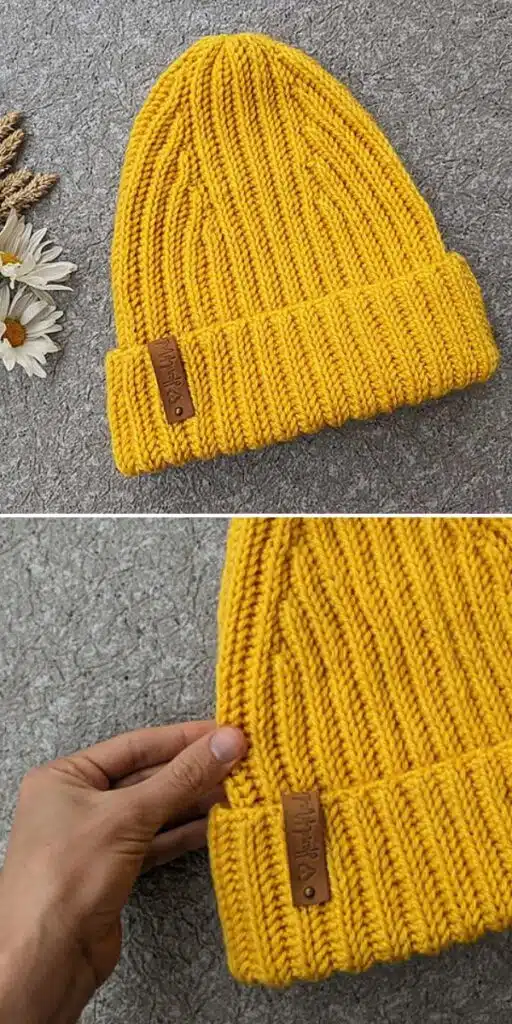 Crochet Ribbed Hat