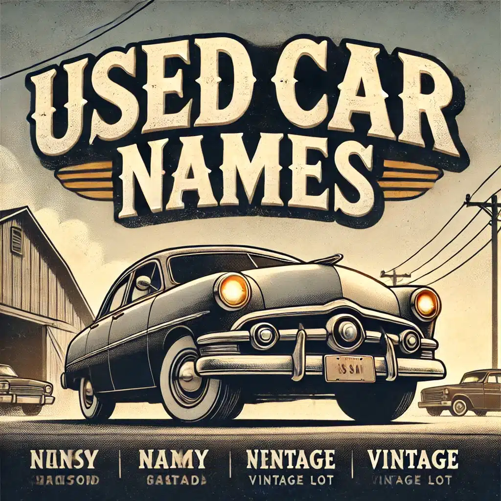 Used car names