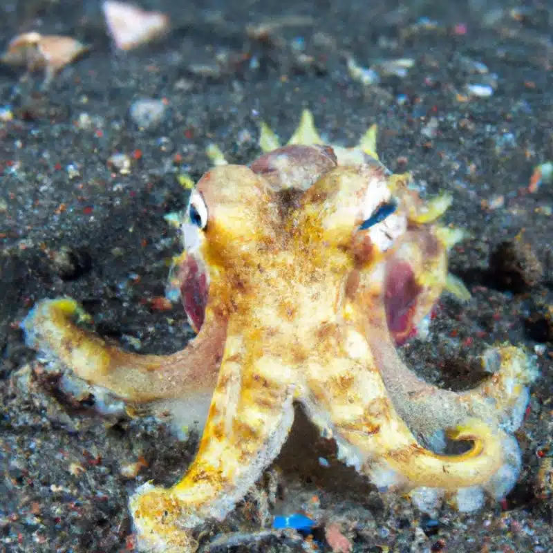 The Dumbo Octopus is a species of deep sea octopus with fin-like appendages on its head