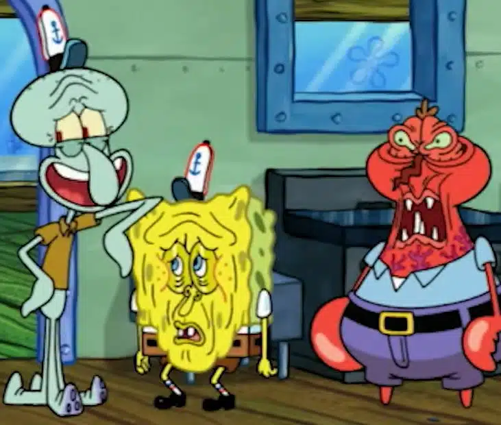 Weird SpongeBob Pictures Melts and Strange Expression