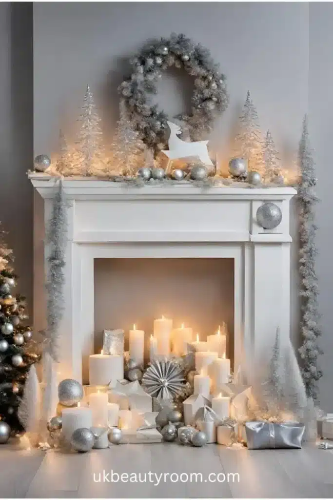 fireplace decor ideas for christmas