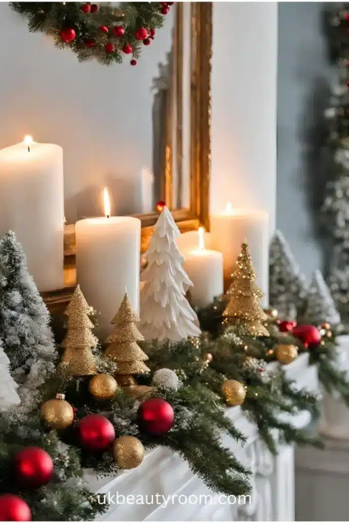 fireplace decor ideas for christmas