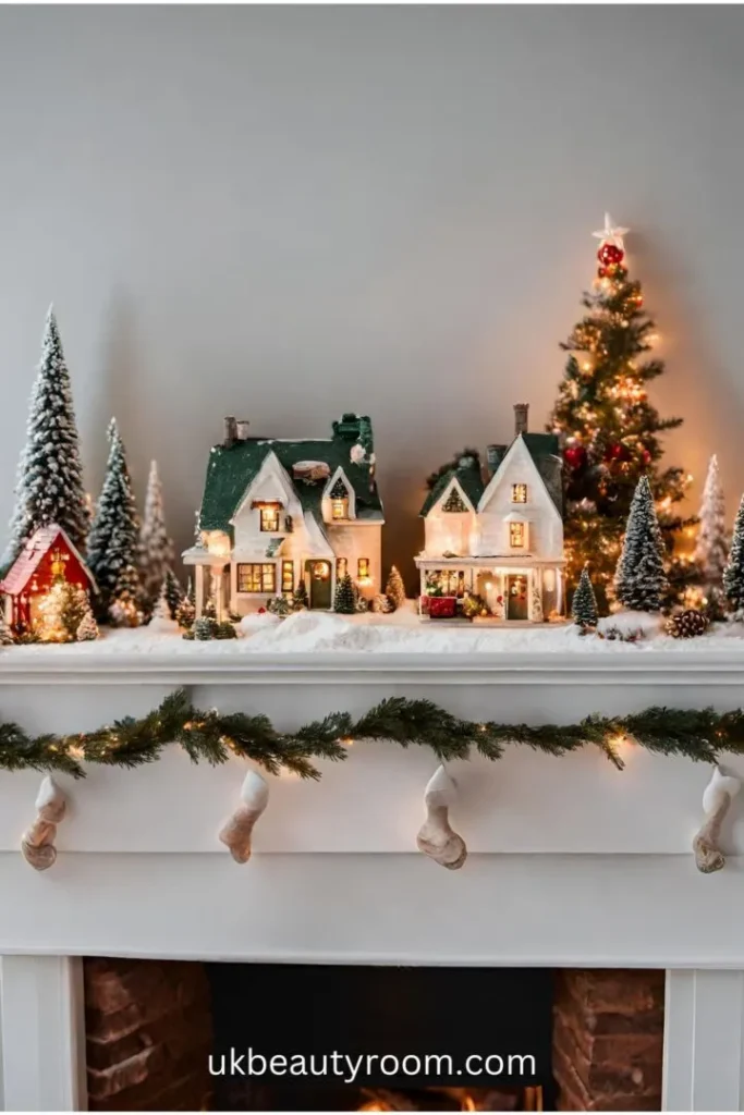 fireplace decor ideas for christmas