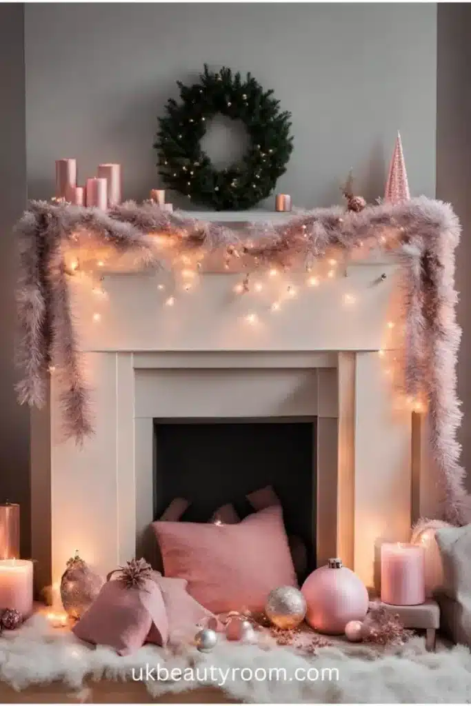 fireplace decor ideas for christmas