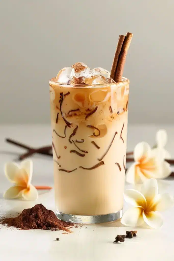 Iced Vanilla Cinnamon Milk Tea