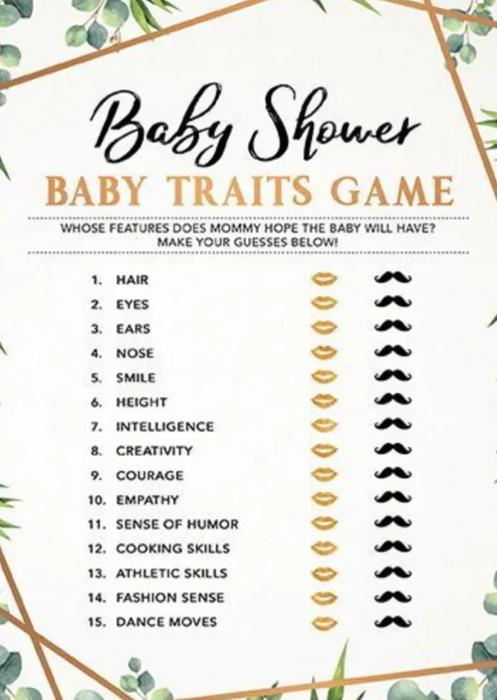 Baby Traits Game