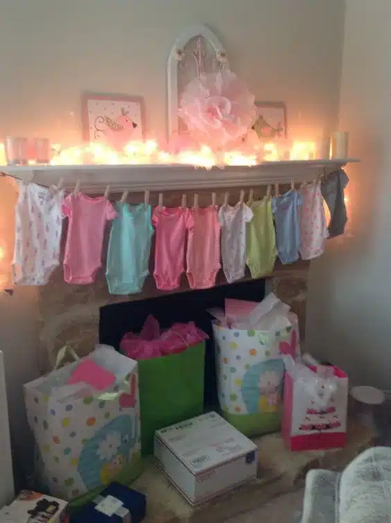 Cozy Baby Shower Gift Display