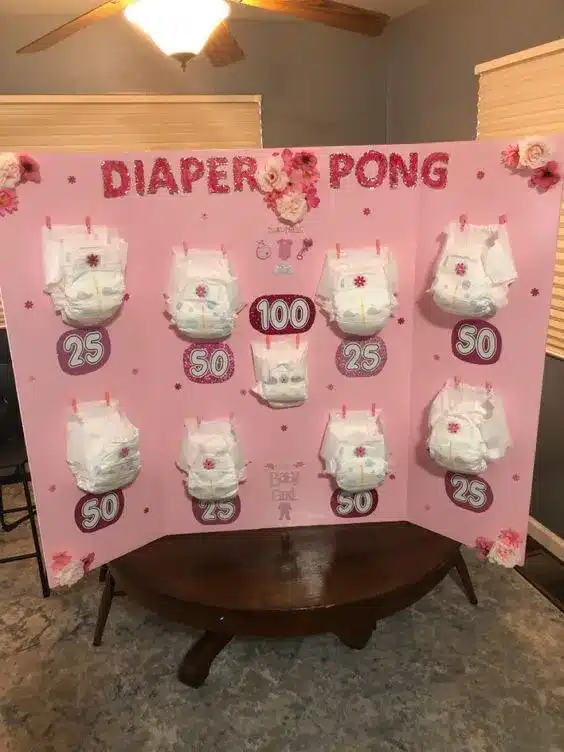 Diaper Pong Fun
