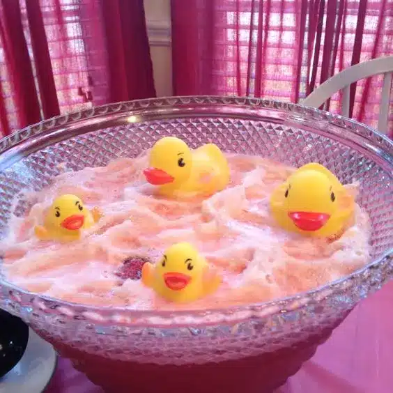 Rubber Ducky Baby Shower Punch Bowl
