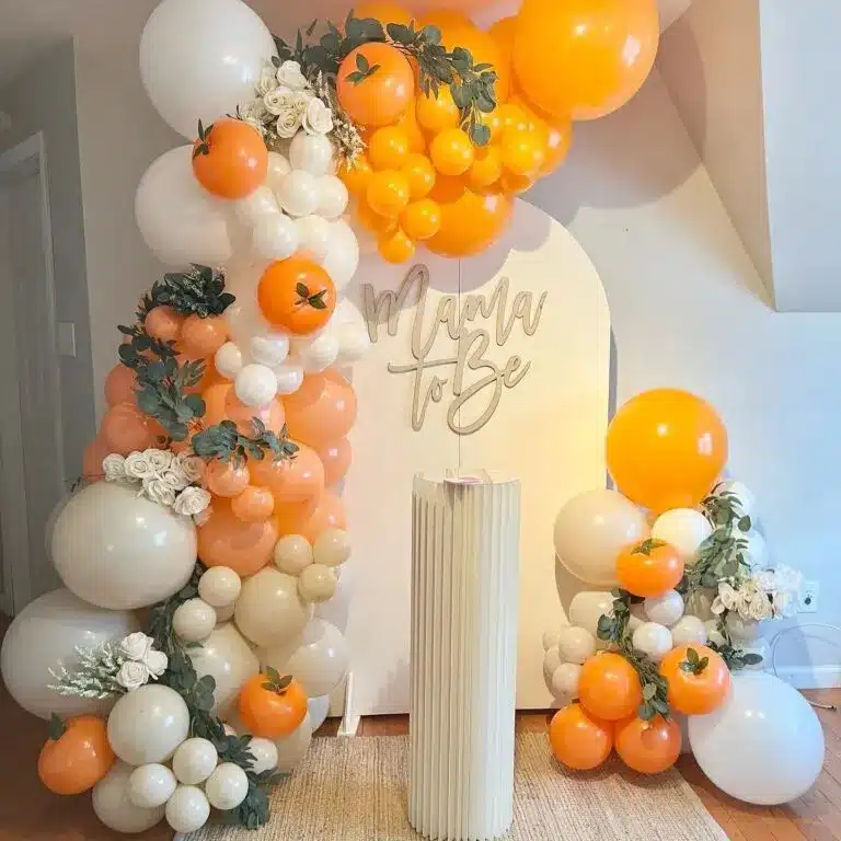 Orange Themed Baby Shower