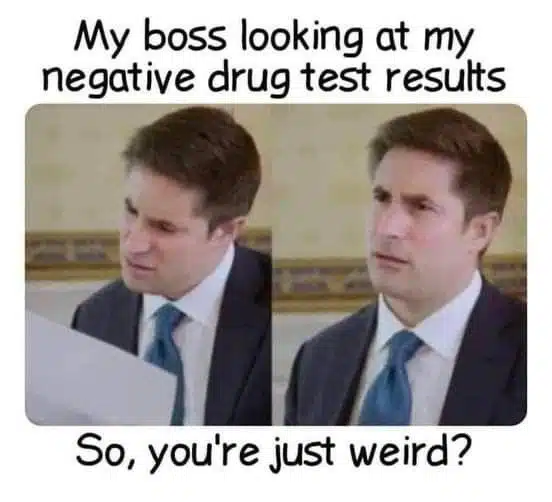 My boss looking at my negative drug test results
Relatable Work Memes