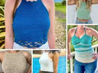 12 Summer Crochet Halter Tops for Comfy Wearing & Hot Outfits