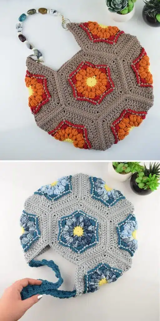 Sunburst Hexagon Bag