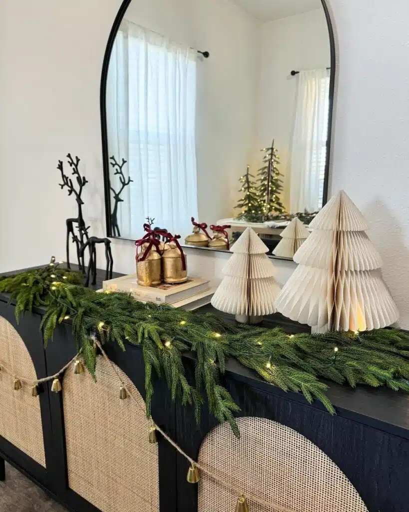 Christmas Entryway Table Decor 