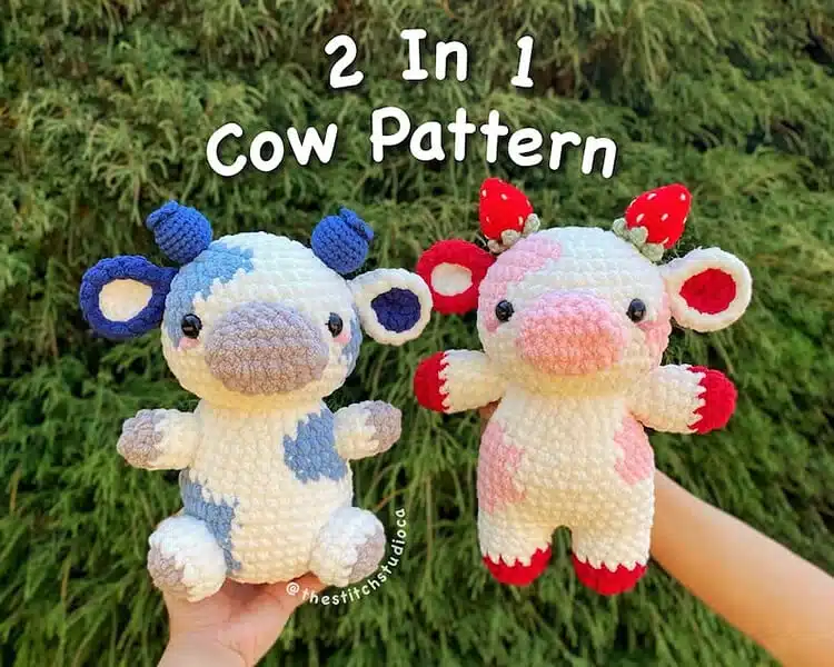 Strawberry and Blueberry Cows