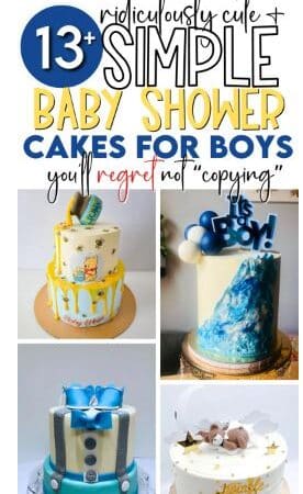 13+ Unique & Simple Baby Shower Cakes for Boys [You’ll Love]