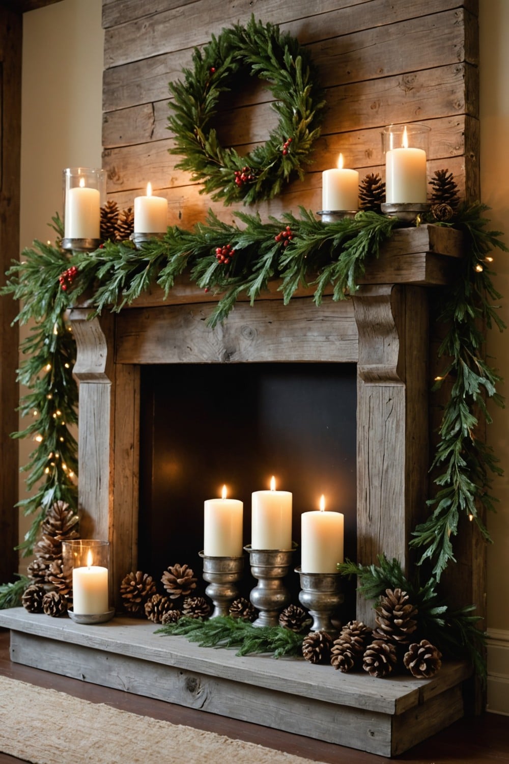 20 Farmhouse Christmas Mantel Decor Ideas