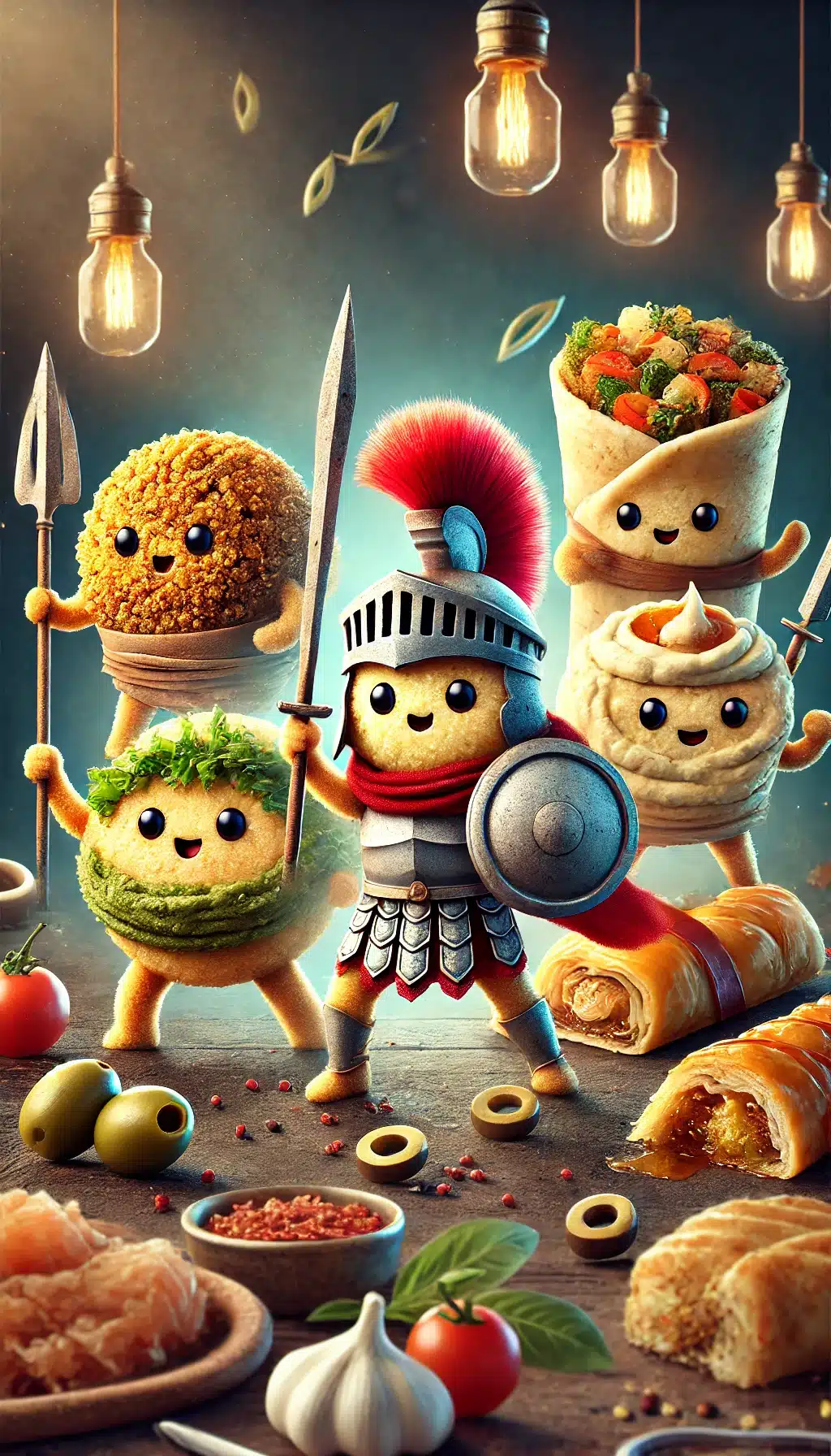 Adorable Food Warriors Created By AI