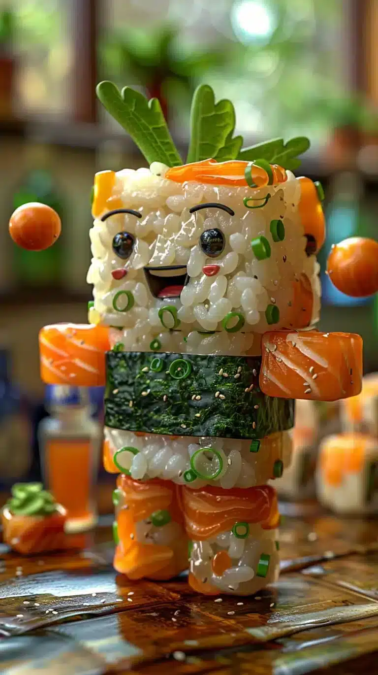 Adorable Food Warriors Created By AI