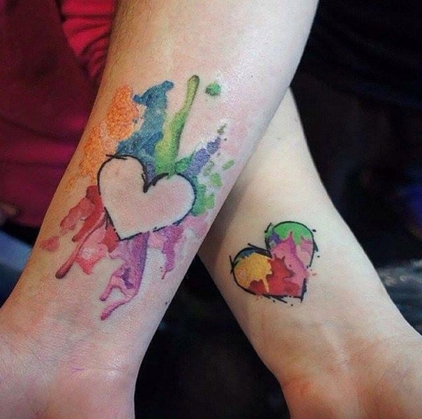 mother daughter family tattoos