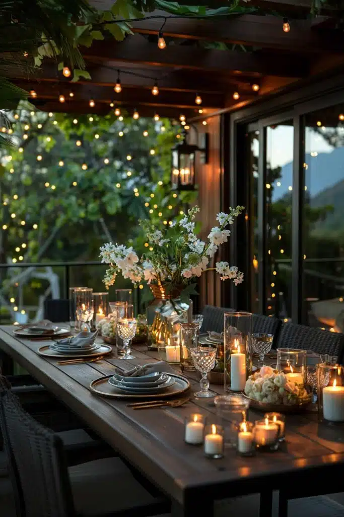 Outdoor Table Decor