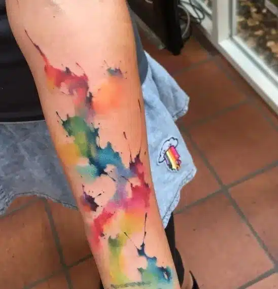 Rainbow tattoo idea