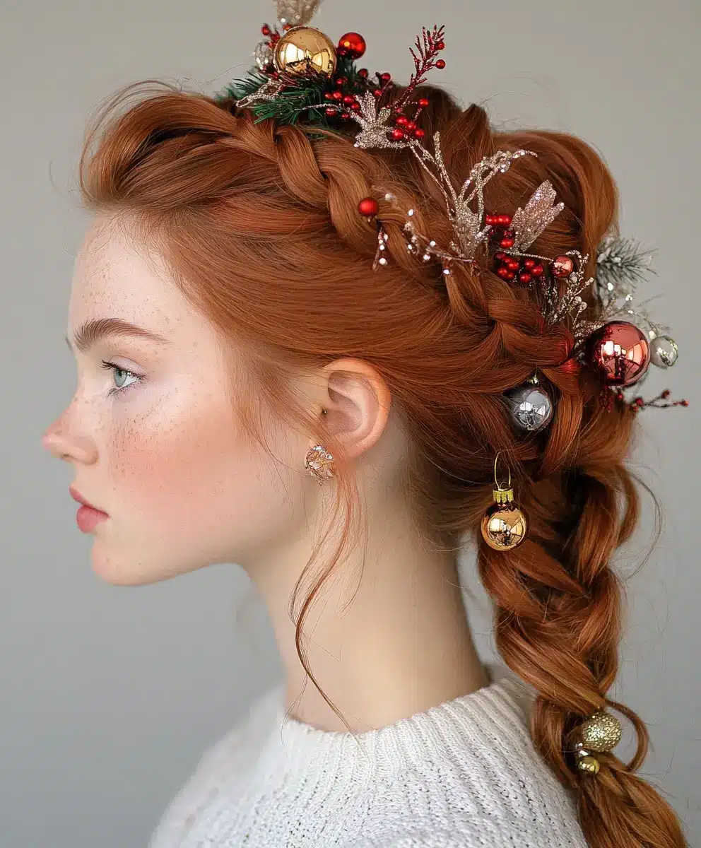 DIY Christmas Hair