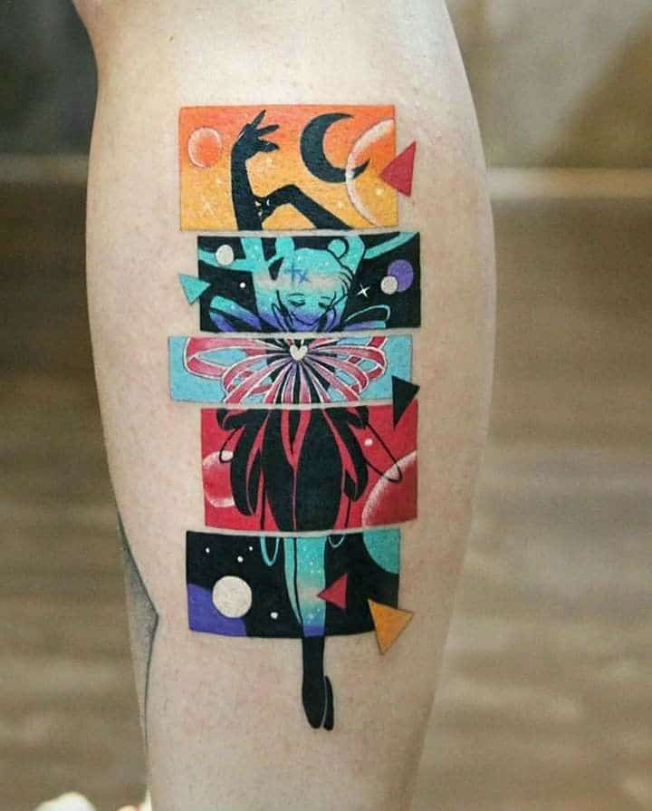 colorful tattoo ideas for women