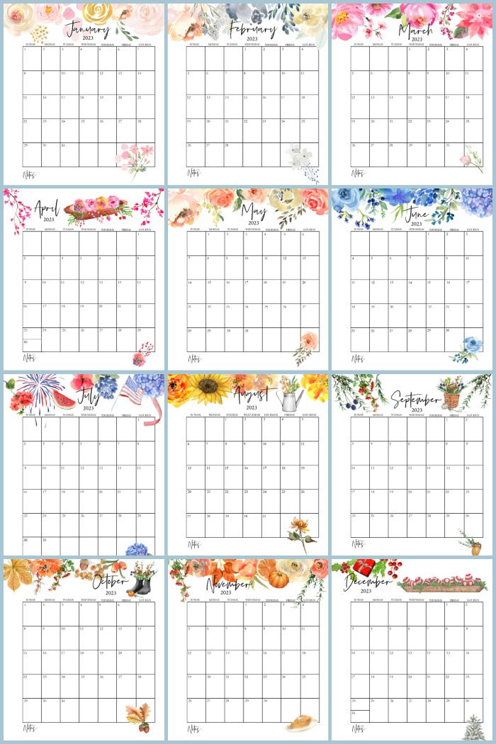 21 Creative and Free Printable Calendar Templates for Everyone