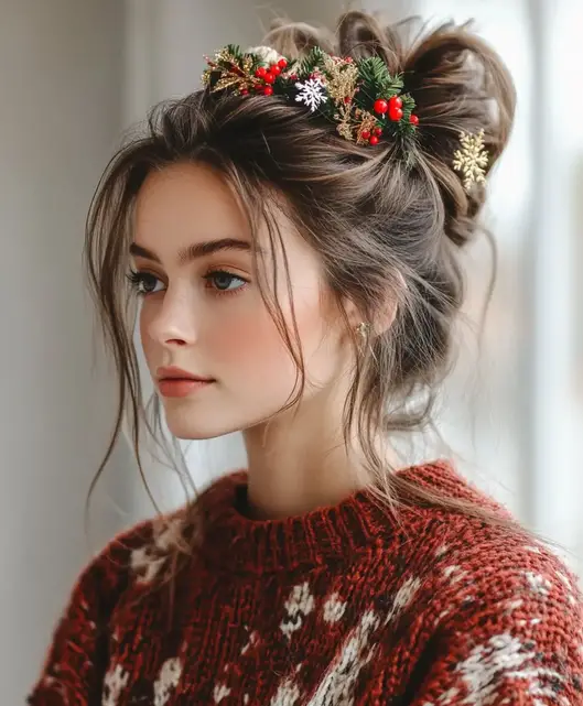 DIY Christmas Hair