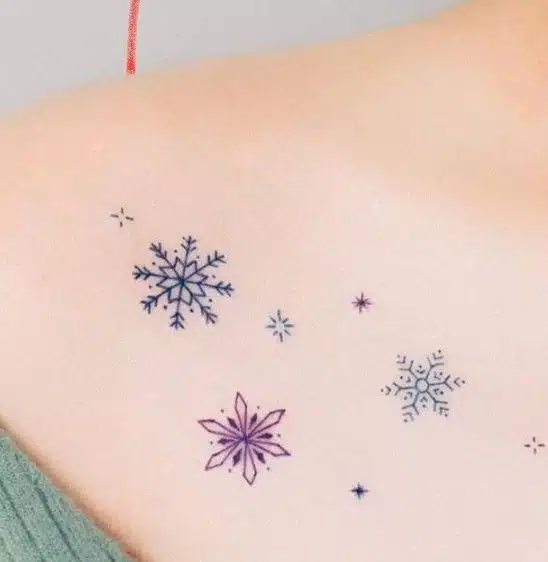 Christmas ice tattoo