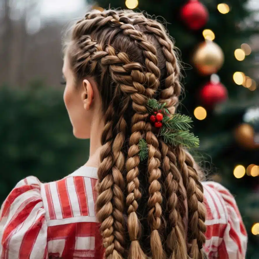 DIY Christmas Hair