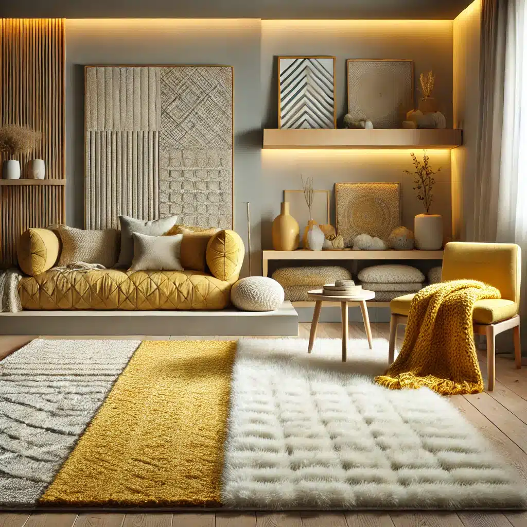 yellow living room design