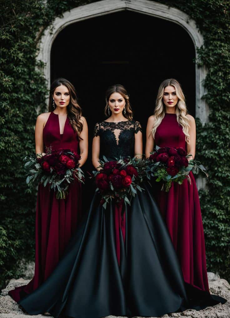 Dark Gothic Wedding Dress Inspo