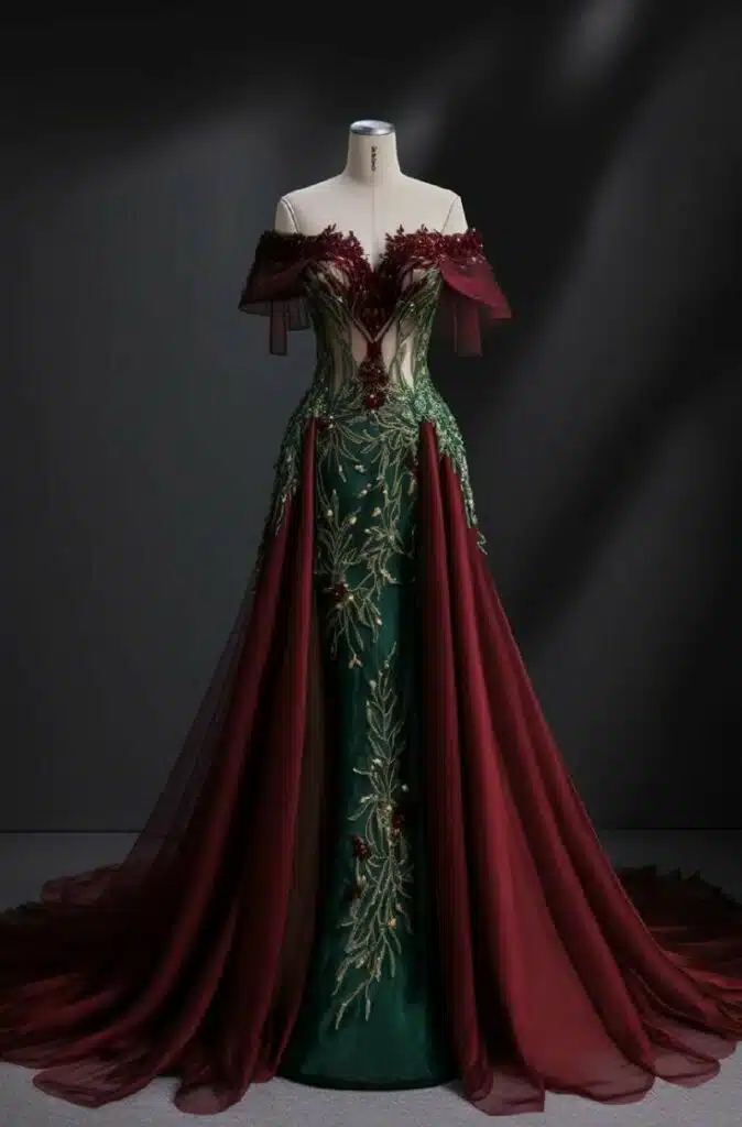 Dark Gothic Wedding Dress Inspo