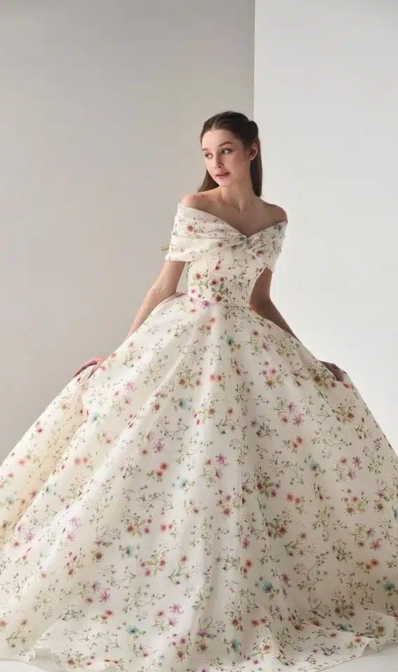 Floral Wedding Dress