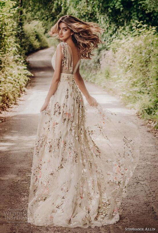 Floral Wedding Dresses That Will Make You Feel Like a Fairytale Bride