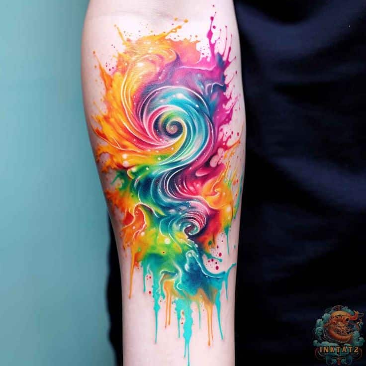 Colorful tattoo idea