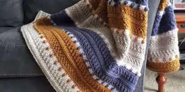 How to Crochet Blanket Free Pattern With Texture