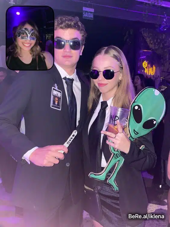 Men In Black Couple Costume