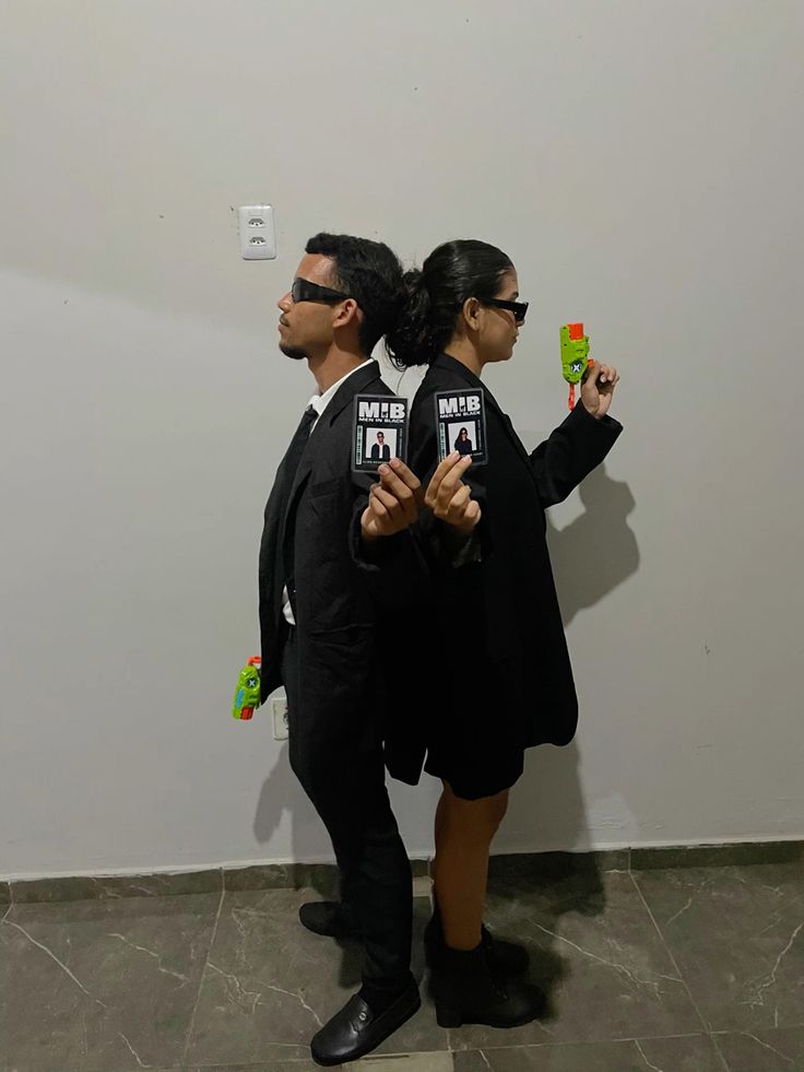 Men In Black Couple Costume