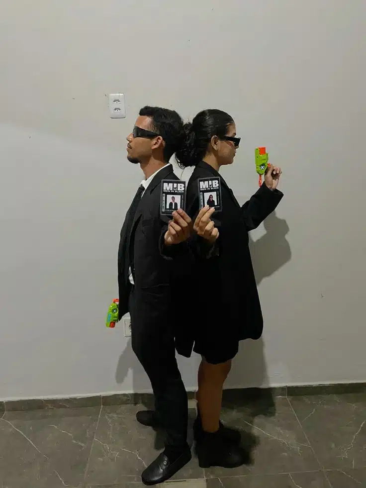 Men In Black Couple Costume