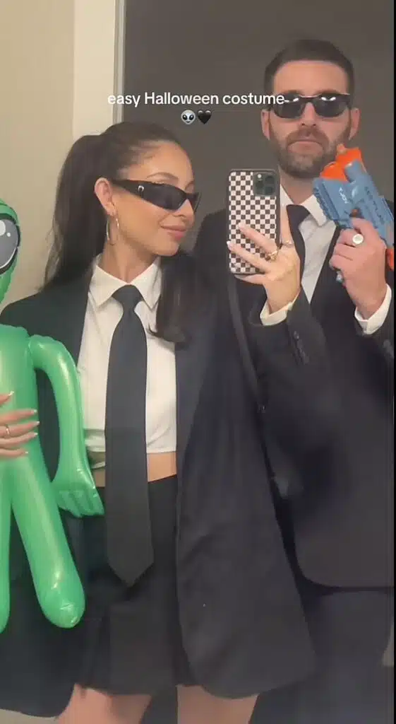 Men In Black Couple Costume