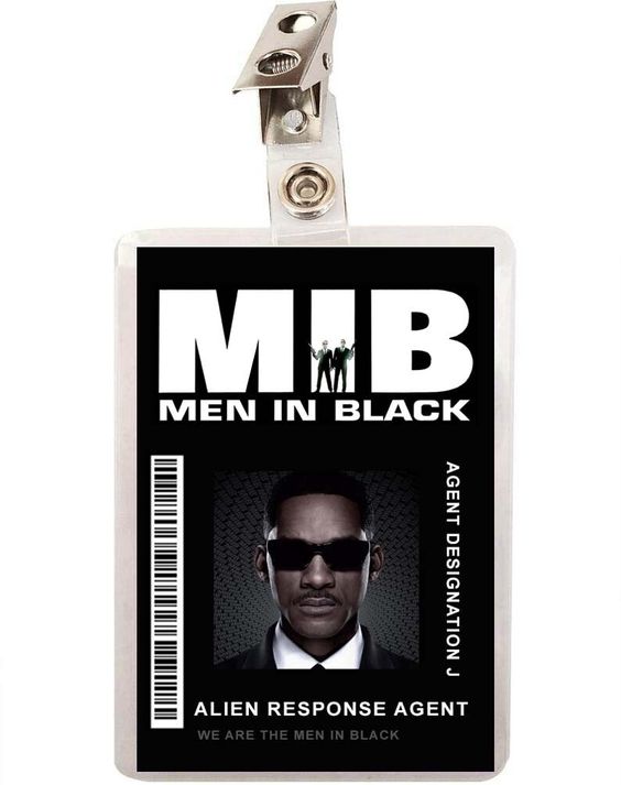 Men in black special agent ID card