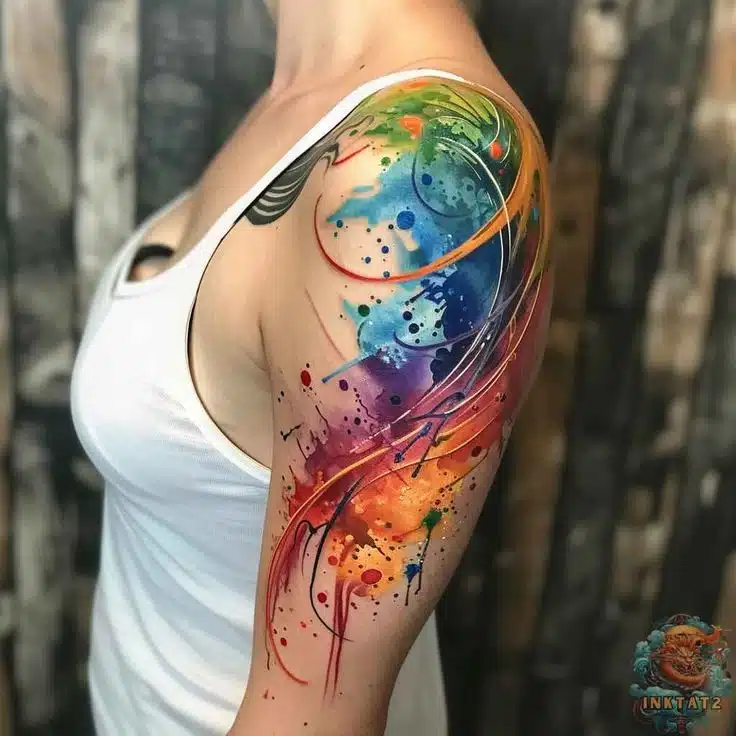 colorful tattoo ideas for women